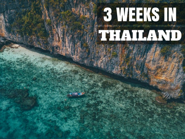 travelling around thailand for 3 weeks