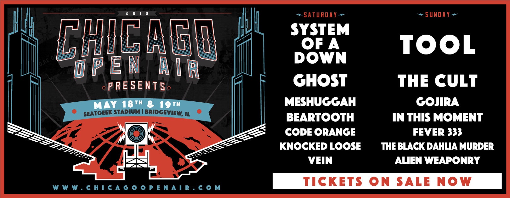 Chicago Open Air Festivals Metal 2019