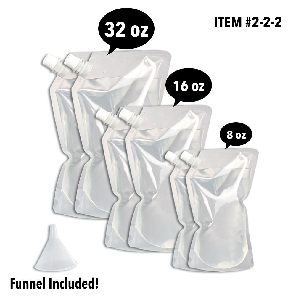 Shark Skinzz Disposable Flasks Female Designs - 3 pack, Flasks