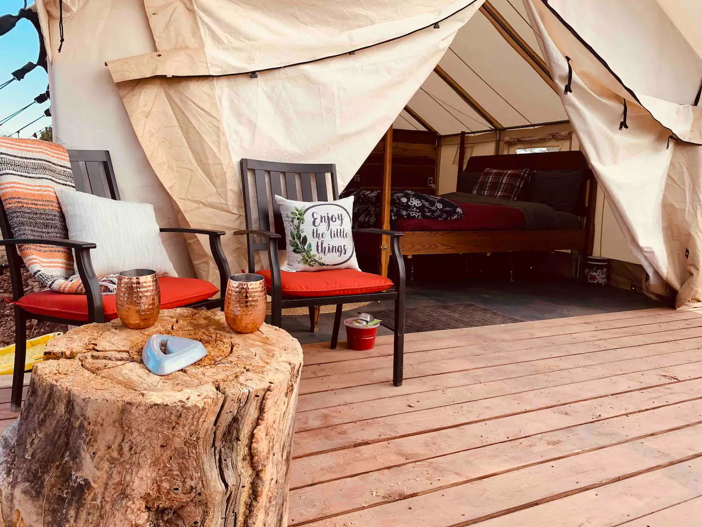 glamping grand canyon tent